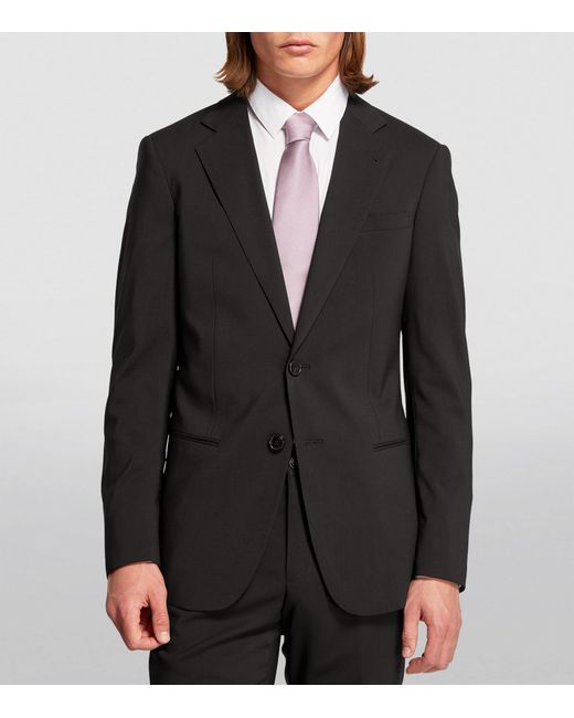 Giorgio Armani Black Wool Two-Piece Suit for men