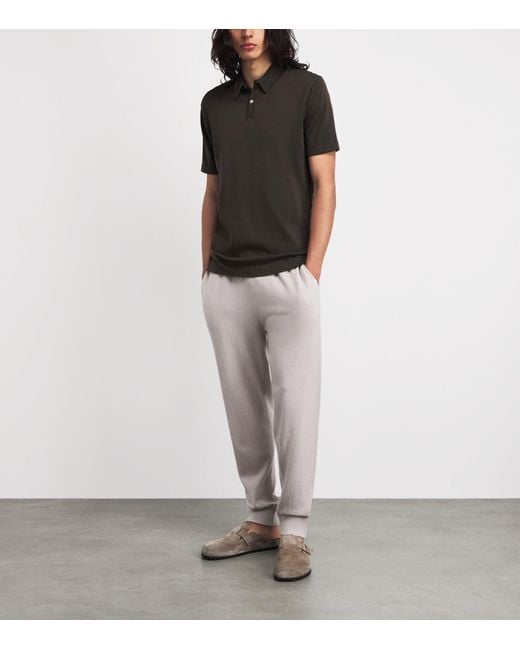 Derek Rose Black Sea Island Cotton Jacob Polo Shirt for men