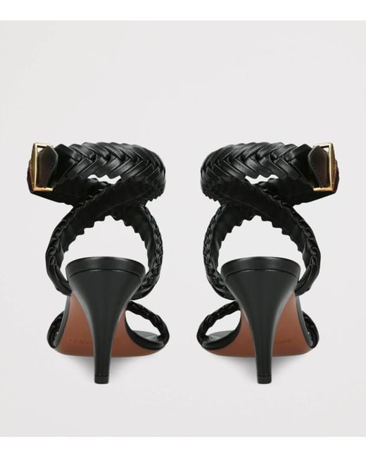 Zimmermann Black Calf Leather Helix Sandals 75