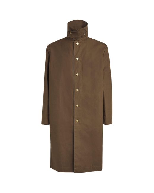 A.P.C. Brown Cotton Arthur Trench Coat for men