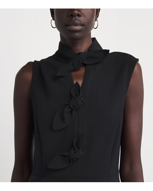 Claudie Pierlot Black Tie-Front Mini Dress