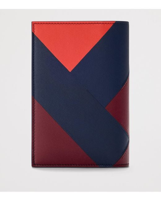 Loewe Blue Leather Anagram Passport Cover