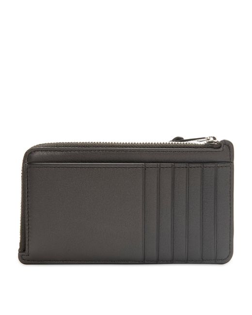 Loewe Black Leather Puzzle Card Holder for men