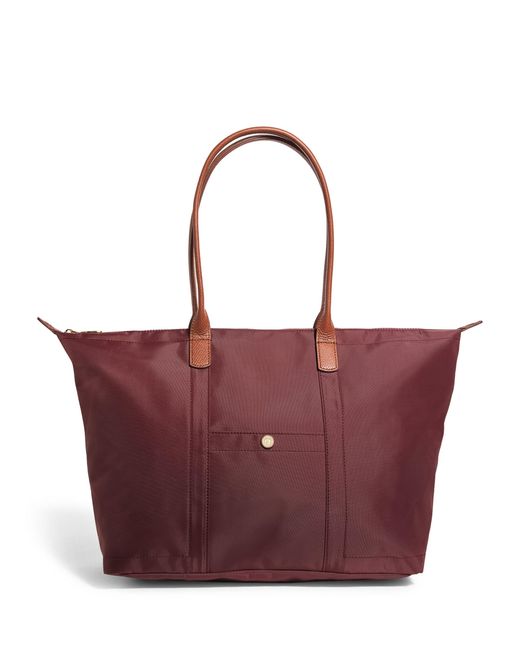 Harrods Purple Medium Nylon Tote Bag