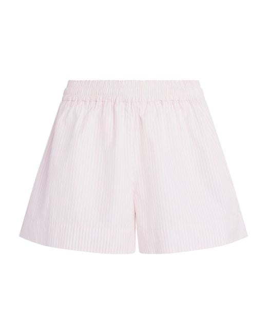 Suzie Kondi Pink Cotton Stripe Shkip Shorts
