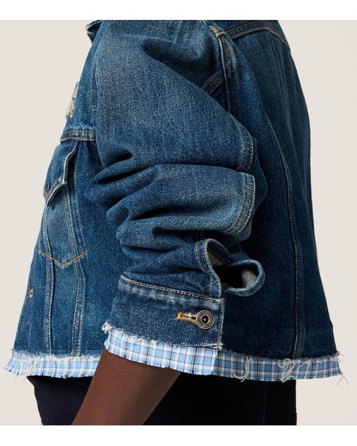 Miu Miu Blue Washed Denim Jacket