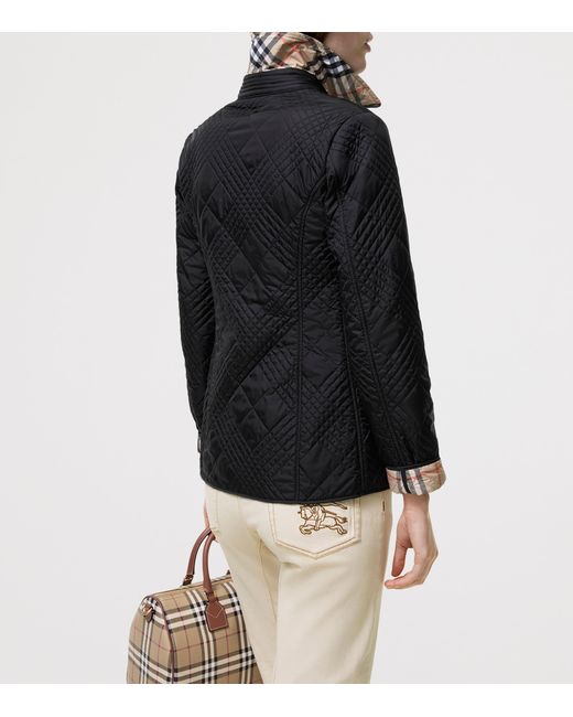 Burberry Black Quilted Field Jacket