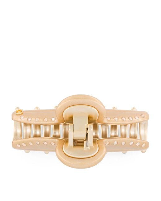Alexandre De Paris Natural Plated Claw Hair Clip