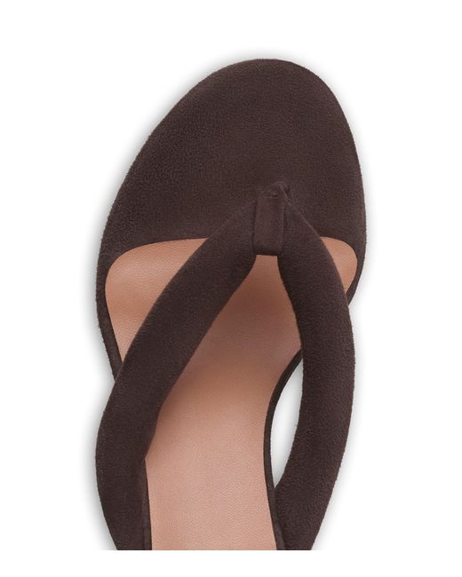 Alaïa Brown Suede Thong Mules 55