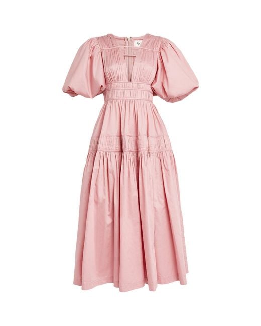 open lace back dress Ayden Denim Mini Dress | Blush Wash