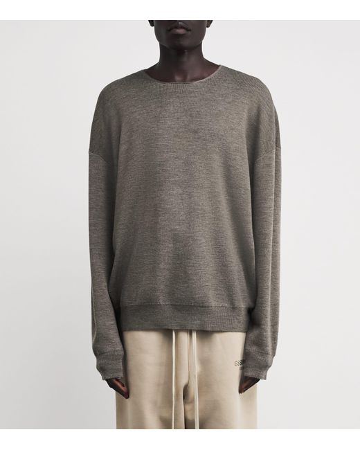 Fear Of God Gray Merino Wool Sweater for men