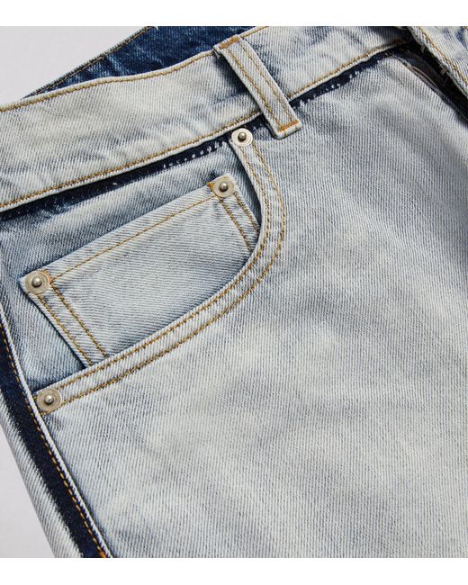 Maison Margiela Gray Shadow-detail Jeans for men