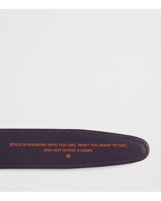 Elliot Rhodes Black Leather Jolson Belt for men