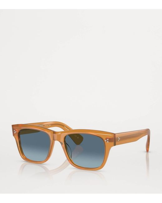 Oliver Peoples Blue Acetate Birell Sun Sunglasses