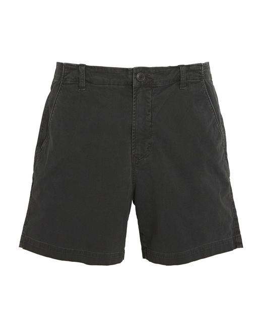 Citizens of Humanity Black Cotton Twill Finn Chino Shorts for men