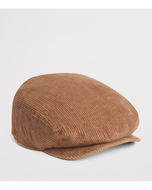 Polo Ralph Lauren Brown Corduroy Flat Cap for men