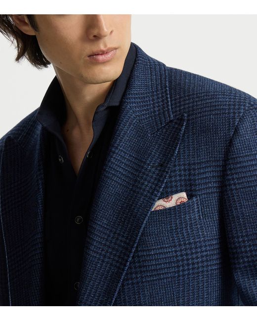 Brunello Cucinelli Natural Silk Pocket Square for men