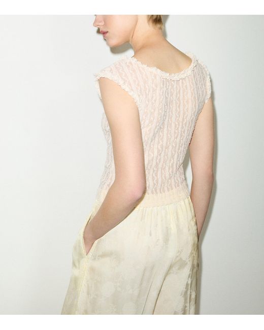 MAX&Co. Natural Lace Tank Top