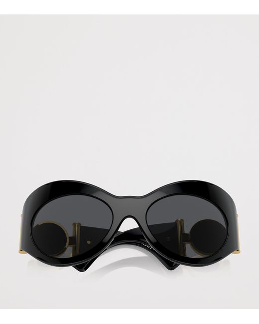 Versace Black Acetate 0Ve4462 Irregular Sunglasses