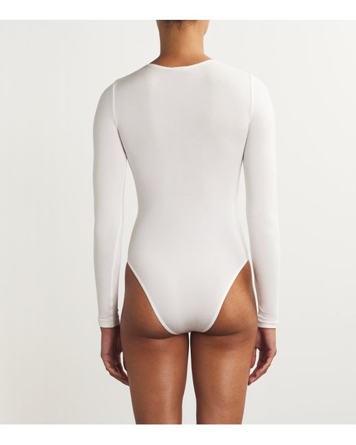 Wolford White Berlin Bodysuit