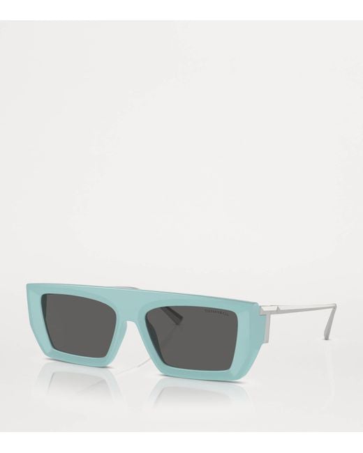 Tiffany & Co Gray Injected Rectangular Sunglasses
