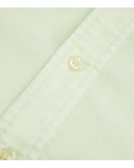 Polo Ralph Lauren White Cotton Mineral-Dyed Oxford Shirt for men