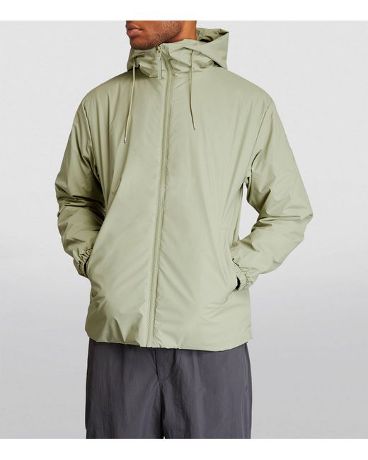 Rains Green Lohja Waterproof Jacket for men