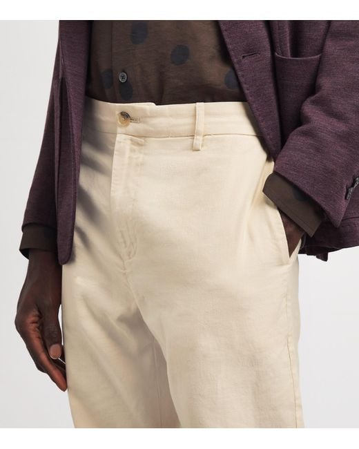 Paul Smith Natural Cotton-Blend Chinos for men