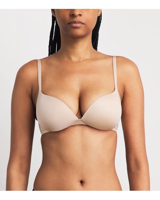 Skims Natural Ultimate Nipple Wireless Push-Up Bra
