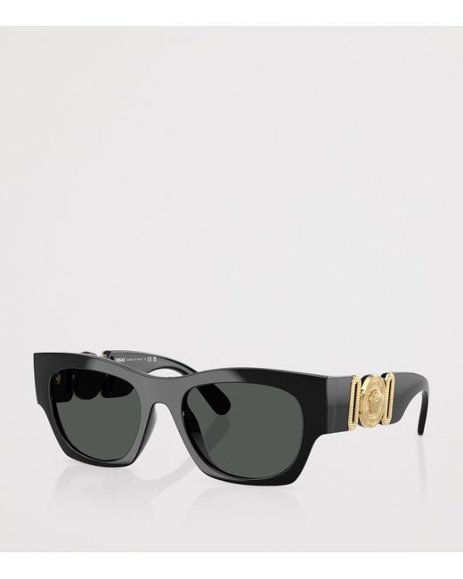 Versace Black Injected Ve4479U Square Sunglasses for men