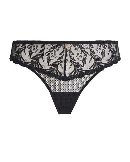Aubade Black Lace Hidden Treasure Tanga