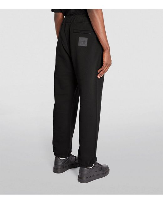 Lanvin Black X Future Logo Embroidered Sweatpants for men