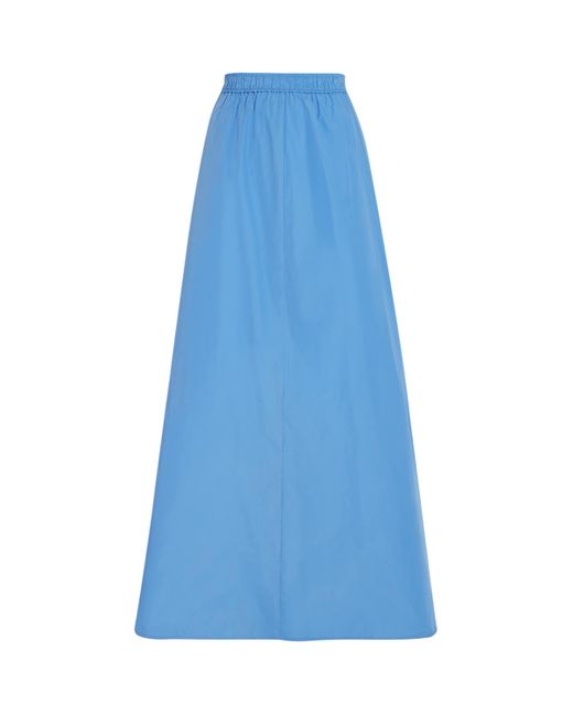 MAX&Co. Blue Taffeta Corollo Maxi Skirt