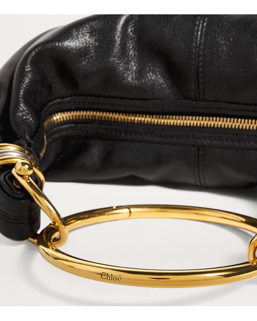 Chloé Black Small Leather Bracelet Top-Handle Bag