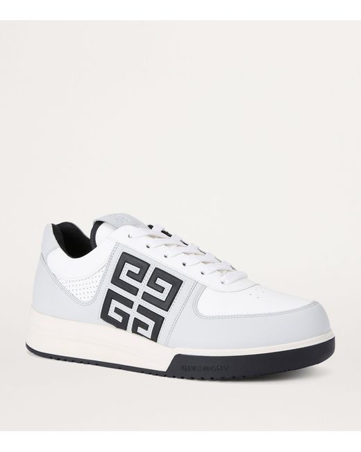 Givenchy White G4 Panelled Leather Low-top Trainers for men