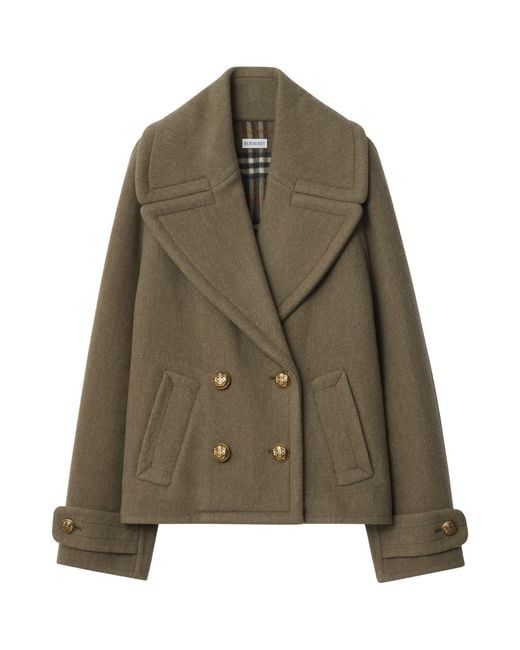 Burberry Green Wool Jacket