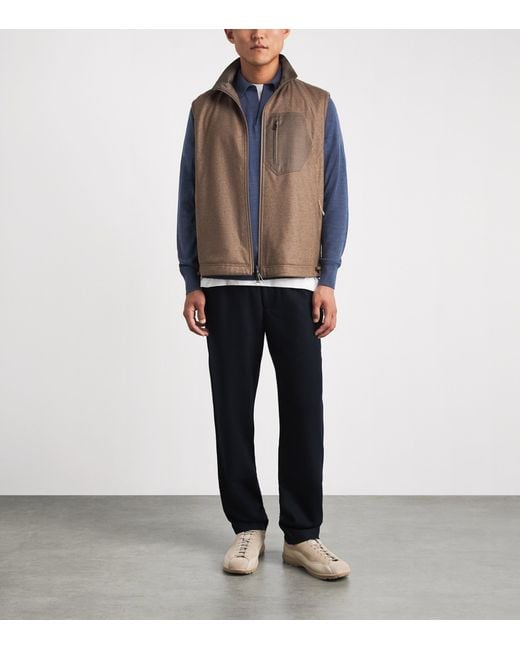 Sease Blue Virgin Wool Polo Shirt for men