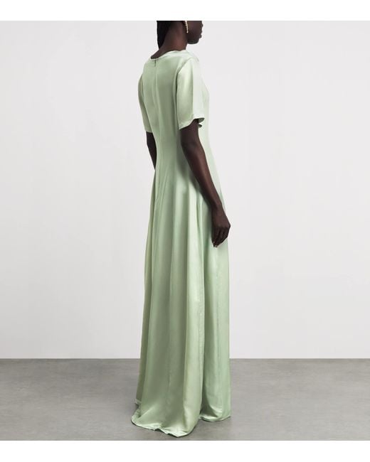 LEO LIN Green Floral Alice Maxi Dress