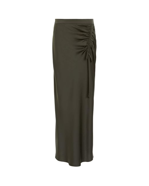 AllSaints Green Alexia Maxi Skirt