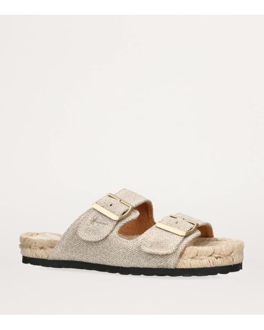 Manebí White Woven La Havana Sandals