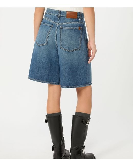 Weekend by Maxmara Blue Denim Shorts