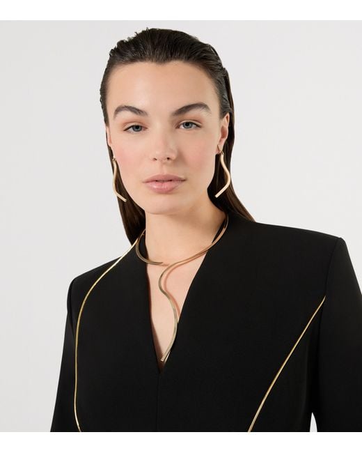 Marina Rinaldi White Necklace And Clip-On Earring Set