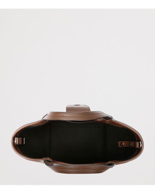 Roger Vivier Brown Mini Leather Viv' Choc Tote Bag