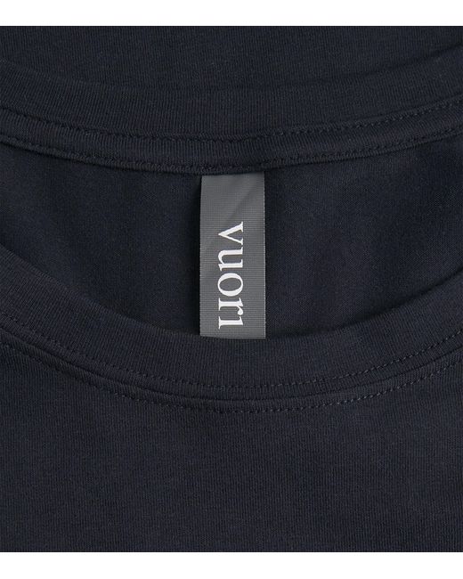 vuori Blue Cotton-Blend Tuvalu T-Shirt for men