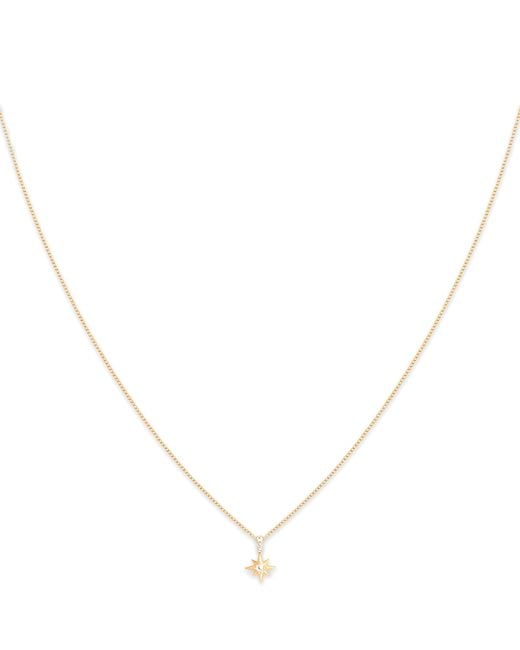 Astrid & Miyu Metallic And Topaz Star Necklace