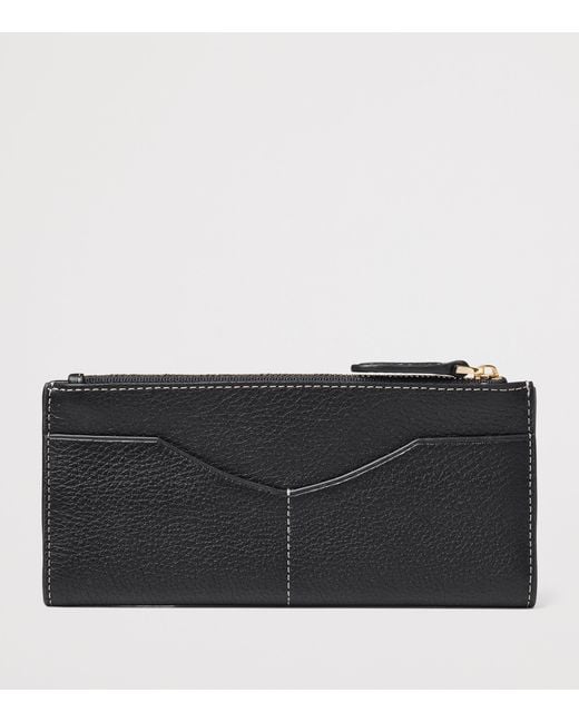 Aspinal Black Large Leather Hudson Purse