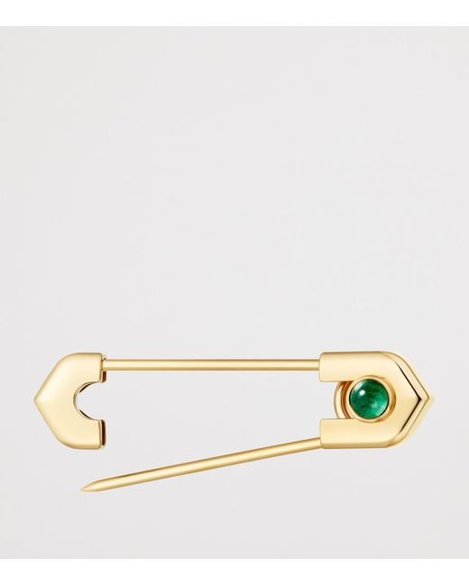 Cartier Metallic And Aventurine C De Tie Pin for men