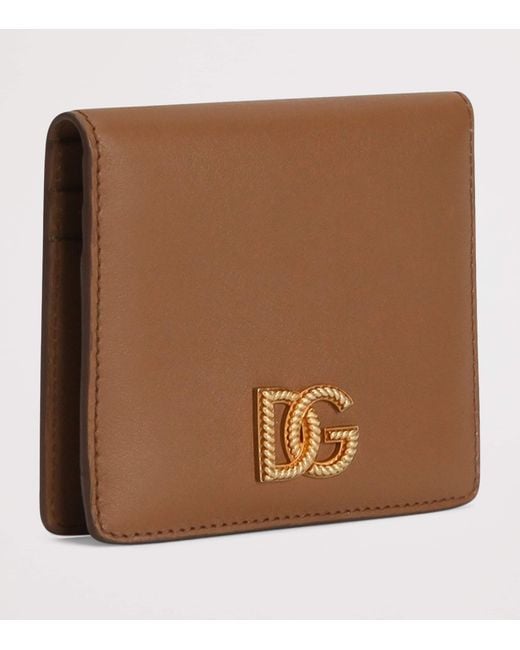 Dolce & Gabbana Brown Calfskin French Flap Wallet