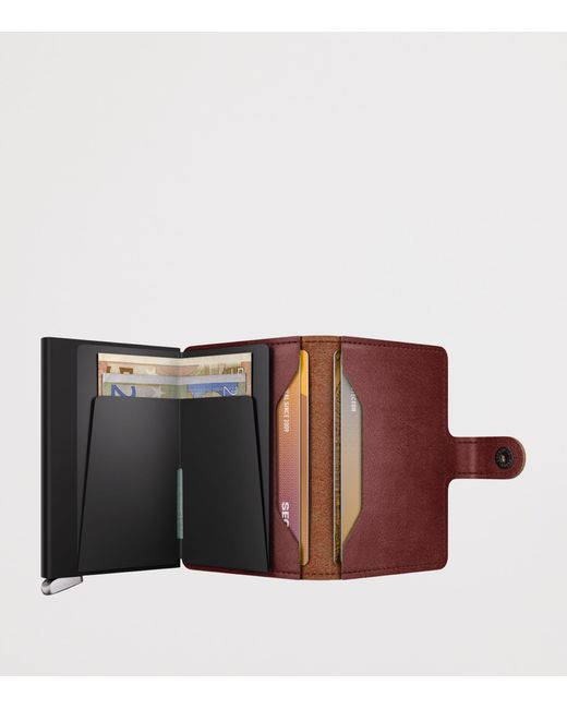 Secrid Purple Basco Leather Miniwallet for men