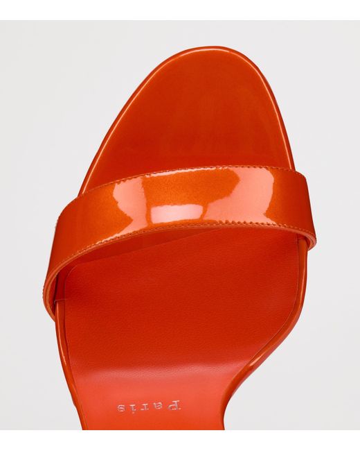 Christian Louboutin Red Miss Z Patent Leather Queen Sandals 120